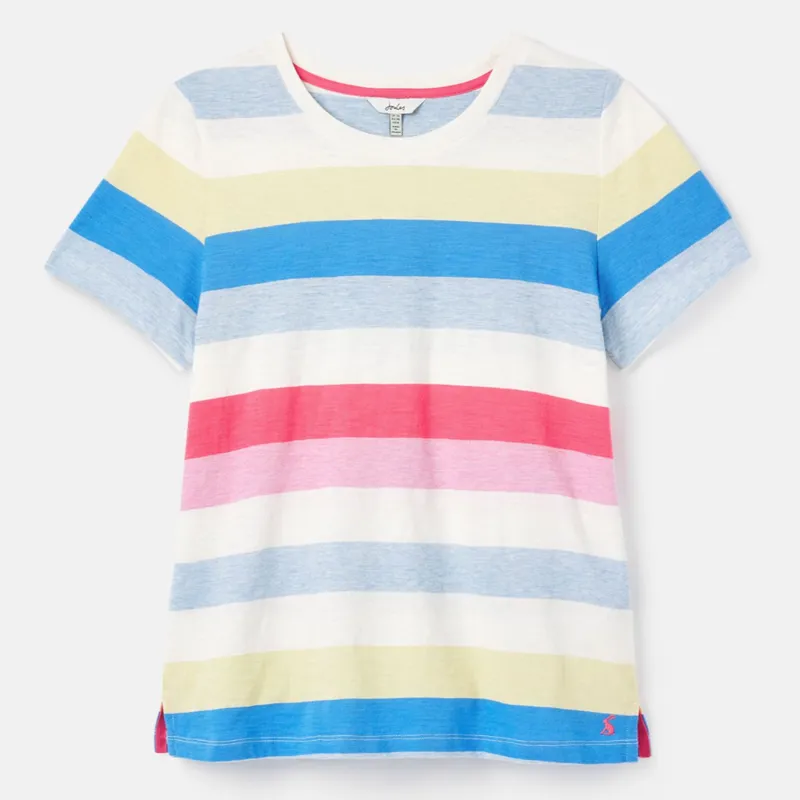Joules Carley Classic Crew T-Shirt - Cream Stripe 